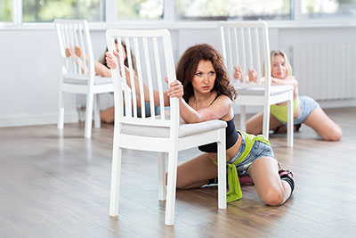 Chair dance class