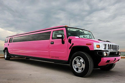 Pinke Stretchlimo in Frankfurt am Main